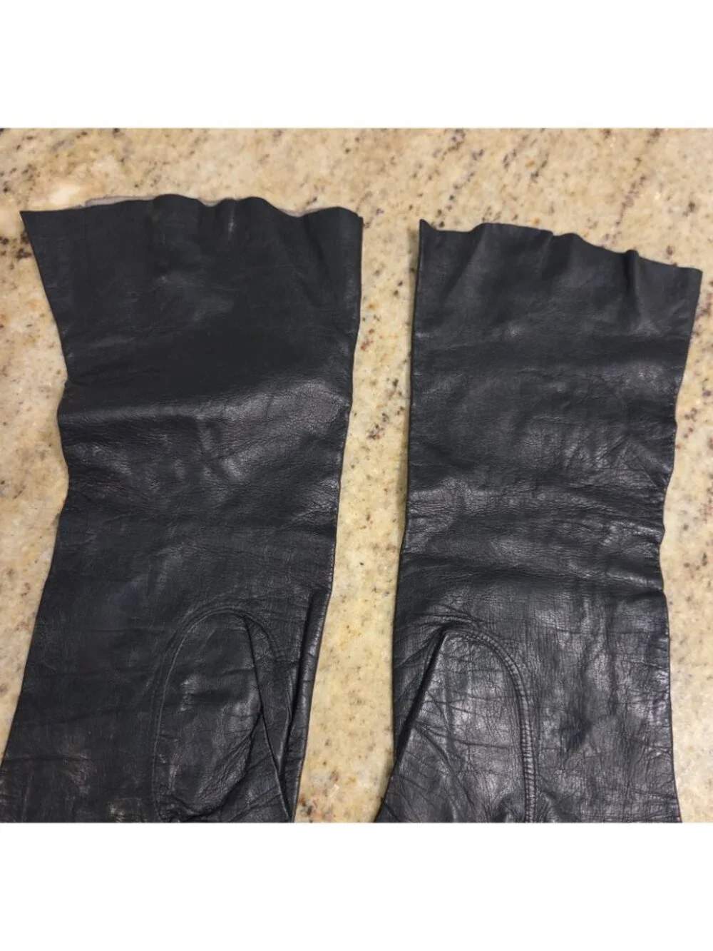 Vintage Womens Size S Black Leather Formal 12